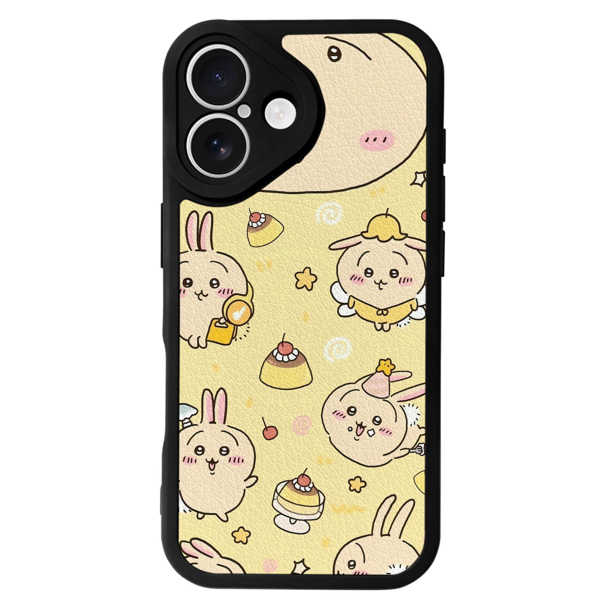 （画像用） ちいかわ Chii-kawa 【iPhone 16シリーズ対応】シリコンスマホケース（レザー調） 材質：シリコン